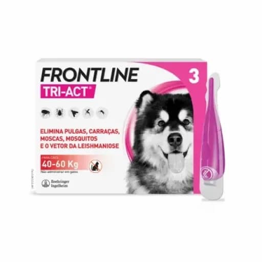 Frontline Tri-Act Cão 40-60Kg 3 Pipetas