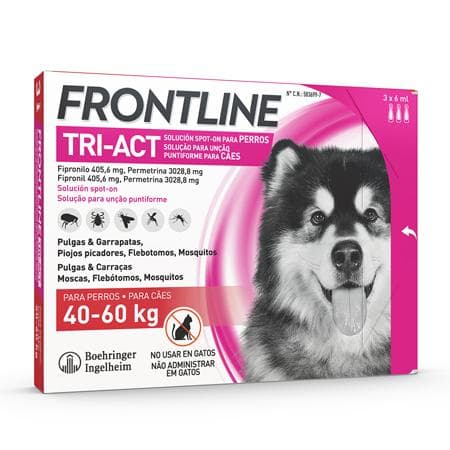 Frontline Tri-Act Cão 40-60Kg 3 Pipetas