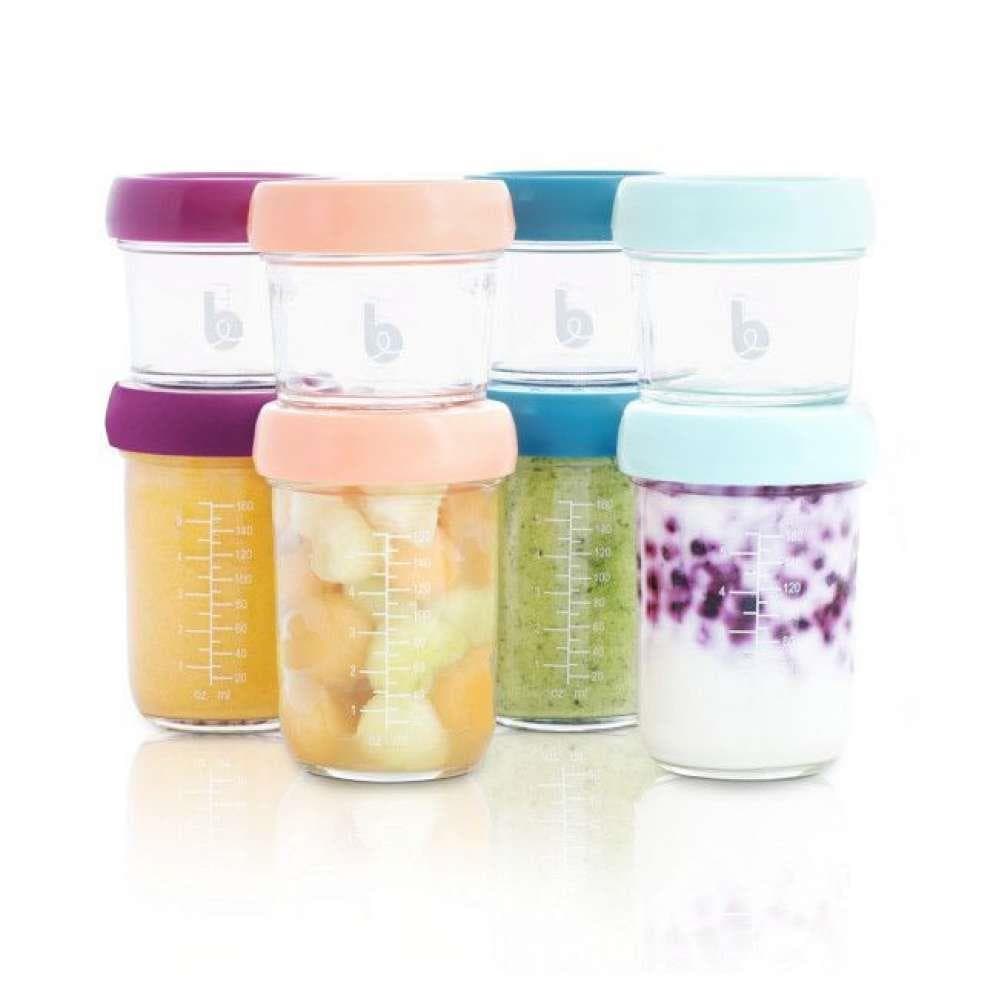 Babymoov 8 Recipientes Babybols em Vidro 4x100ml + 4x220ml