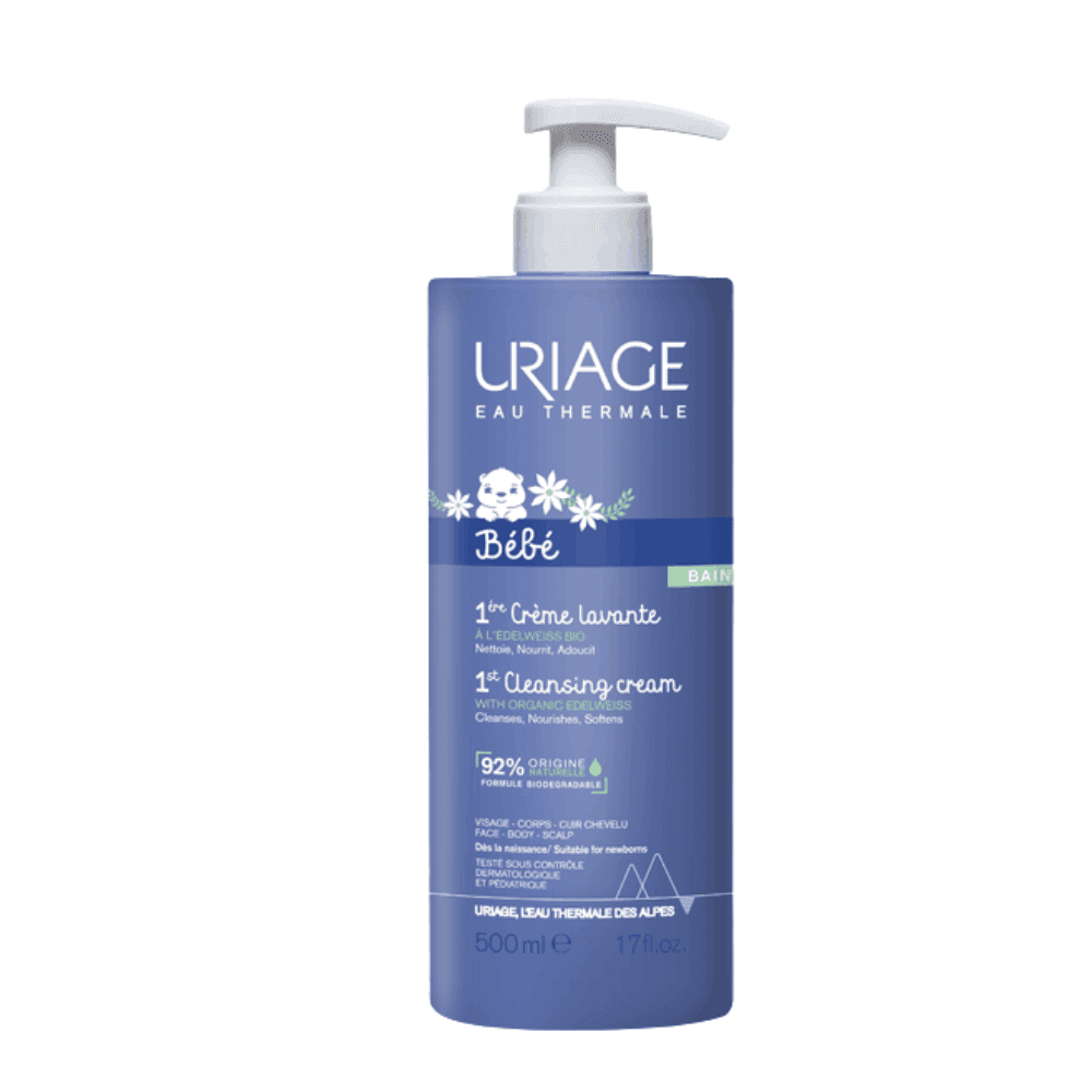 Uriage Bebé Creme Lavante 500mL – Limpeza Suave & Hidratação
