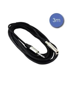 Câble 3m - JACK STEREO Mâle - JACK STEREO Femelle