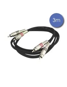 Câble 3m - RCA Mâle - RCA Mâle