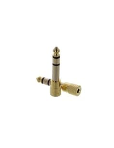 Adaptateur Casque Métal Plaque Or - Pack De 2
