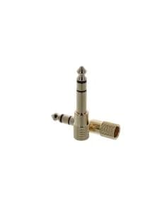 Adaptateur Casque A Vis Métal Plaque Or - Pack De 2