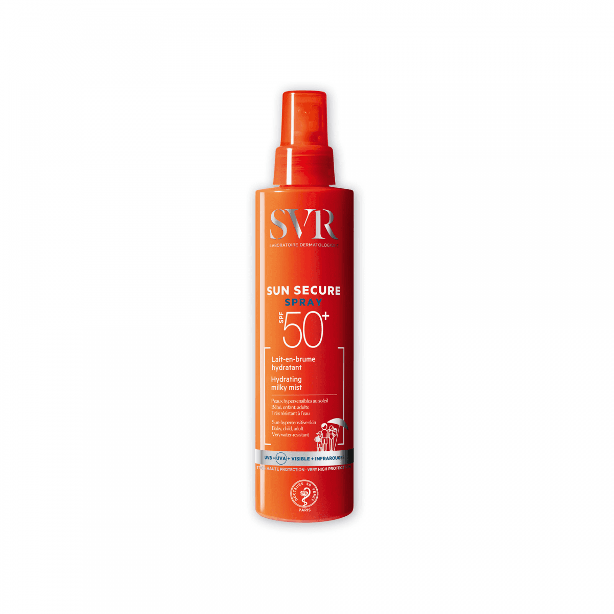 Protetor Solar SVR Sun Secure Spray Rosto e Corpo SPF50+ 200ml