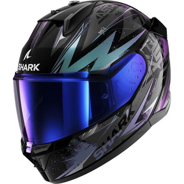 Shark Capacete D-skwal 3 Blast-r Black / Green / Glitter L