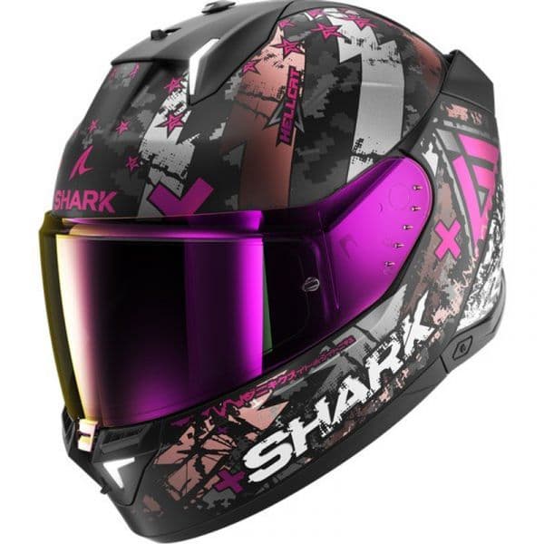 Shark Capacete Skwal i3 Hellcat Mat Black / Chrom / Violet M