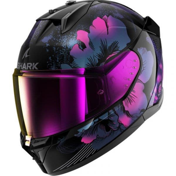 Shark Capacete D-skwal 3 Mayfer Black / Violet / Glitter M