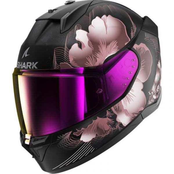 Shark Capacete D-skwal 3 Mayfer Black / Violet / Gold XS