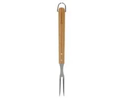 garfo de churrasco gardenstar cabo madeira 43.5cm