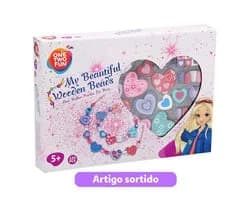 kit de missangas one two fun em madeira modelos sortidos
