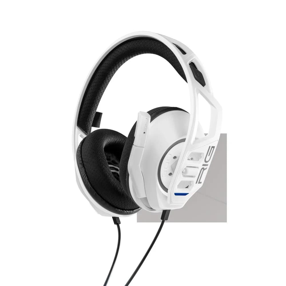 Nacon RIG 300 Pro HS Stereo Gaming Headset 3.5mm Jack para Sony PS4 PS5 PC White