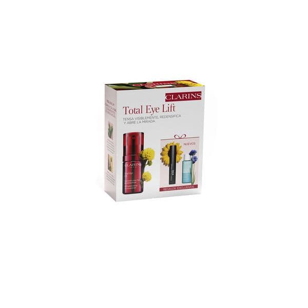 Clarins Total Eye Lift Contorno de Olhos 15ml + Desmaquilhante de Olhos 10ml + Máscara 3ml Coffret