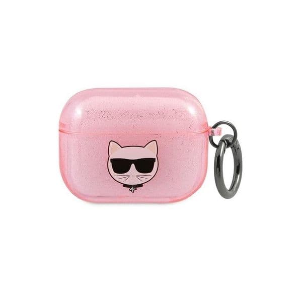 Karl Lagerfeld Capa Original Para Apple AirPods 3 Pink + Glitter