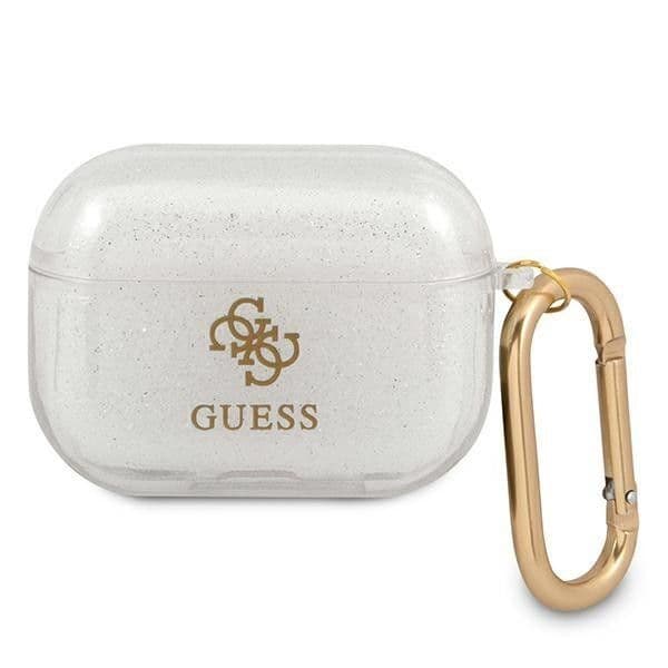 Guess Capa Guapucg4gt AirPods Pro Transparente + Glitter Collection