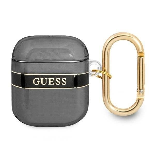 Guess Capa Gua2Hhtsk AirPods Preta/preta Strap Collection
