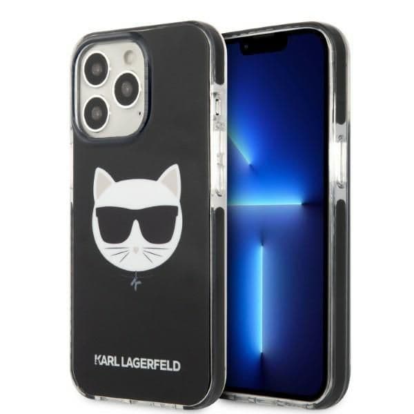 Karl Lagerfeld Capa Choupette Head para iPhone 13 Pro Max Black
