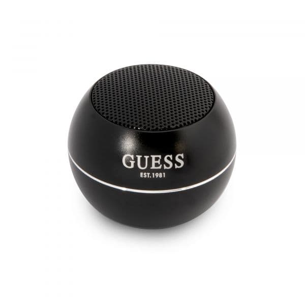 Coluna Guess Mini Bluetooth Speaker Aluminum Black - 3666339051372