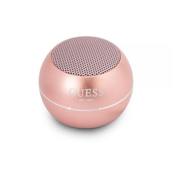 Coluna Guess Mini Bluetooth Speaker Aluminum Pink - 3666339051402