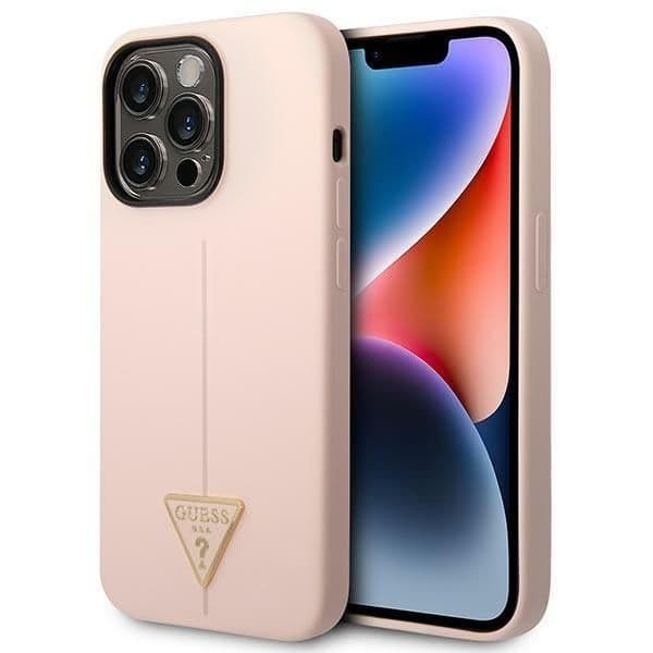 Guess Capa Silicone para iPhone 14 Pro Pink