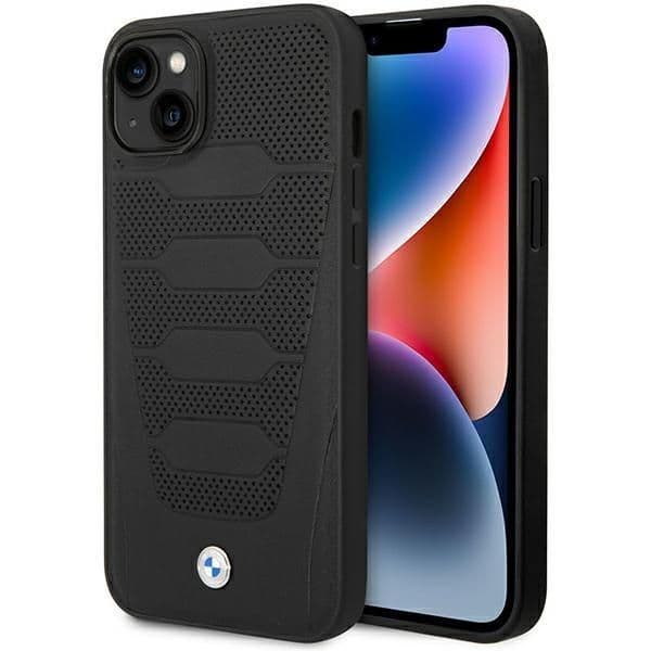 BMW Capa Padrão Assentos de Couro para iPhone 14 Black