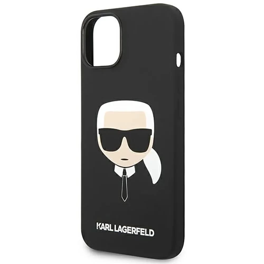 KLHCP14MSLKHBK iphone 14 Plus 6.7 "hardcase Black / Black Silicone Karl`s Head