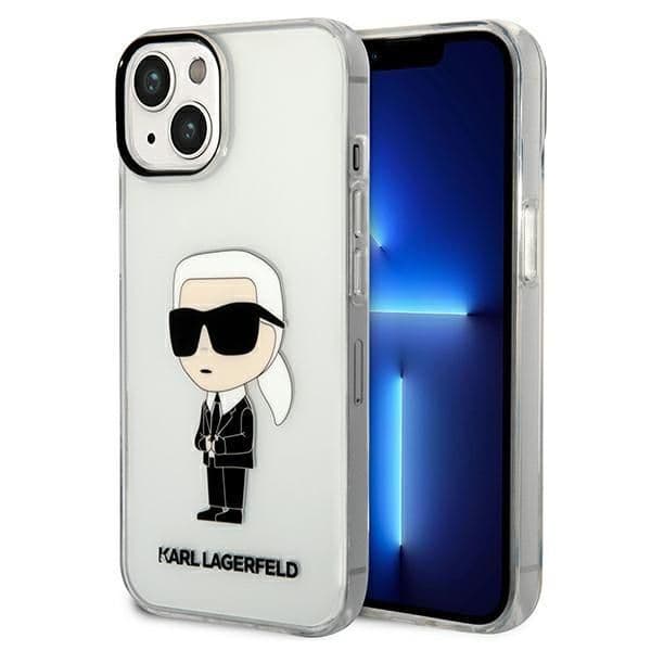 Karl Lagerfeld Capa Ikonik Karl para iPhone 14 Plus Transparent