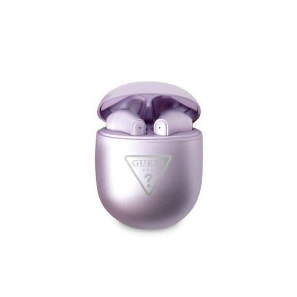 Guess Auriculares GUTWST82TRP TWB + Case de carregamento Roxo