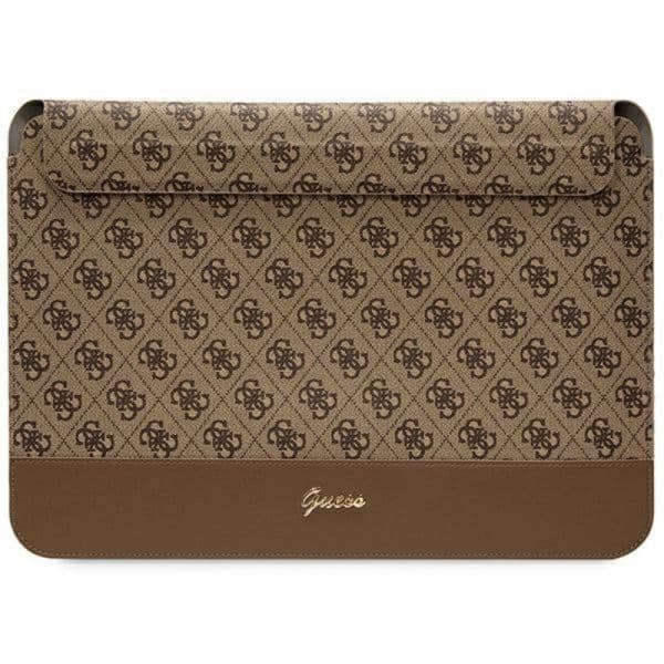 Guess Capa 4G Stripe Metal Logo para Portátil até 14" Castanho