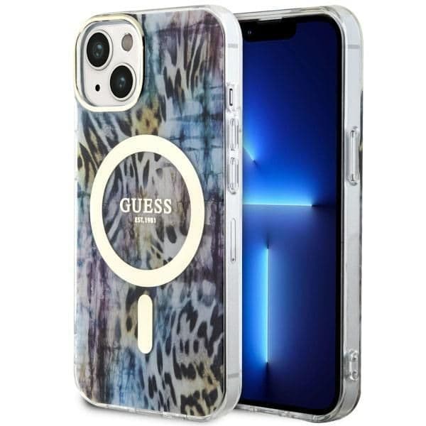 Guess Capa MagSafe para iPhone 14 Blue