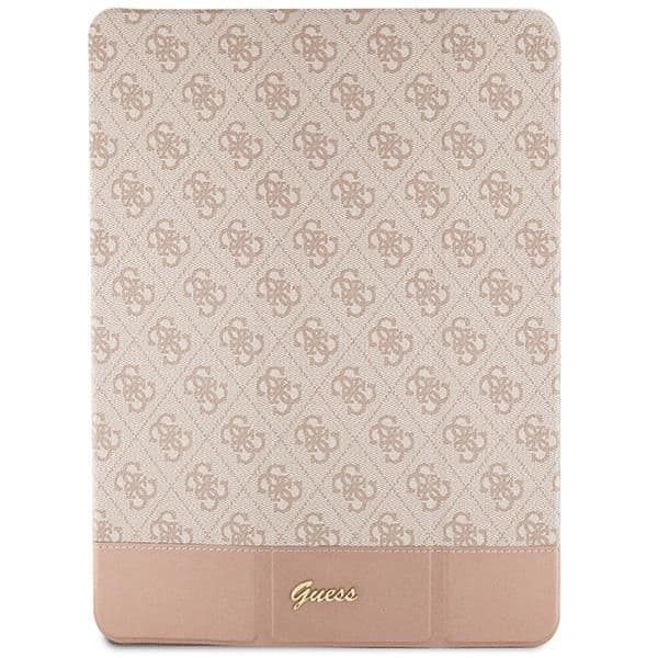 Guess Capa 4G Stripe Allover para iPad Pro 12.9" Rosa