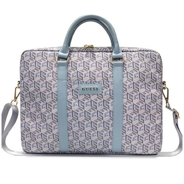Guess Bolsa GCube Stripes para Portátil até 16" Azul