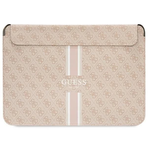 Guess Capa 4G Printed Stripes para Portátil até 14" Rosa