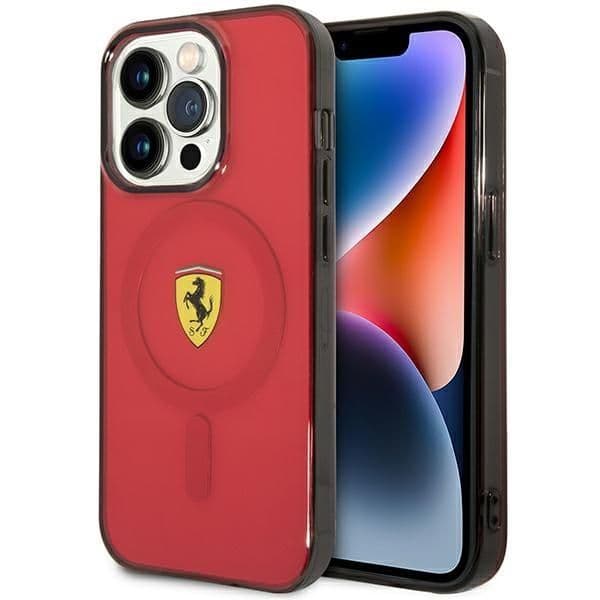 Ferrari Capa Dura para iPhone 14 Pro Max Vermelha