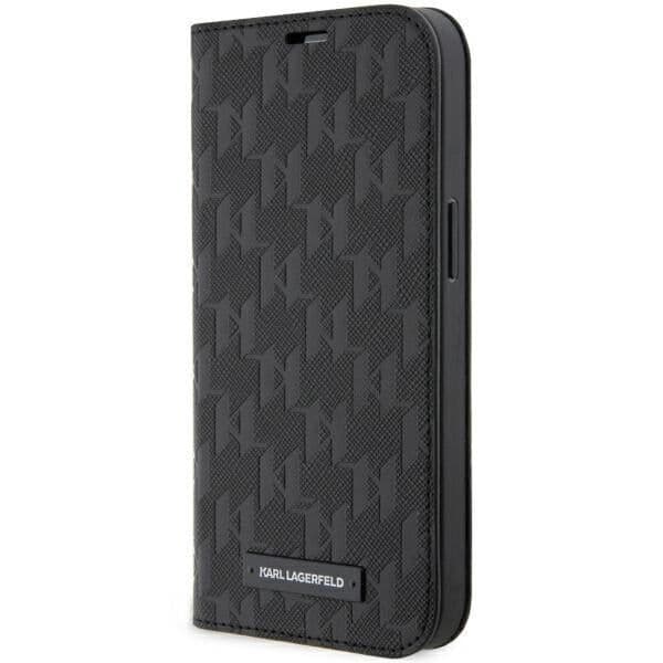 Karl Lagerfeld Capa Livro para iPhone 14 Pro Black