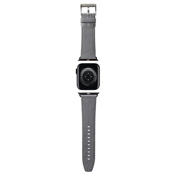 Karl Lagerfeld Bracelete Saffiano Monogram para Apple Watch 38/40/41mm Silver