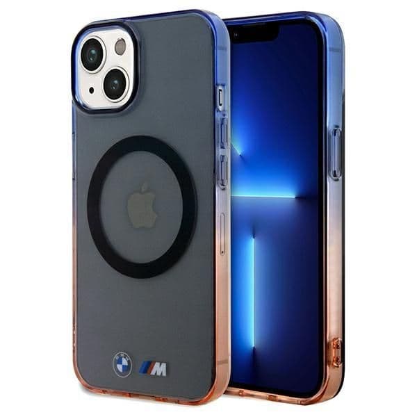BMW Capa Gradient Bumper MagSafe para iPhone 15 Plus / 14 Plus Grey