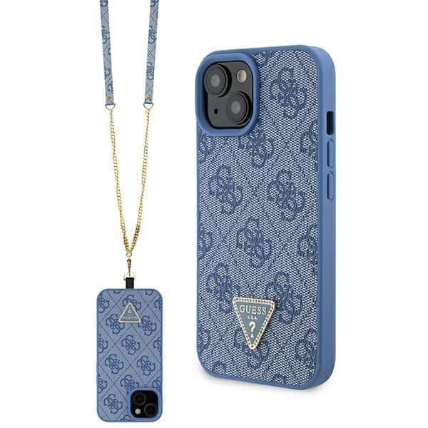 Guess Capa Crossbody para iPhone 15 Blue
