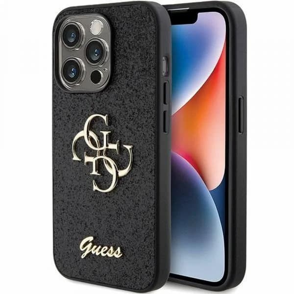Original Faceplate Case GUHCP15XHG4SGK para iphone 15 Pro Max (fixed Glitter Big 4G / Black)