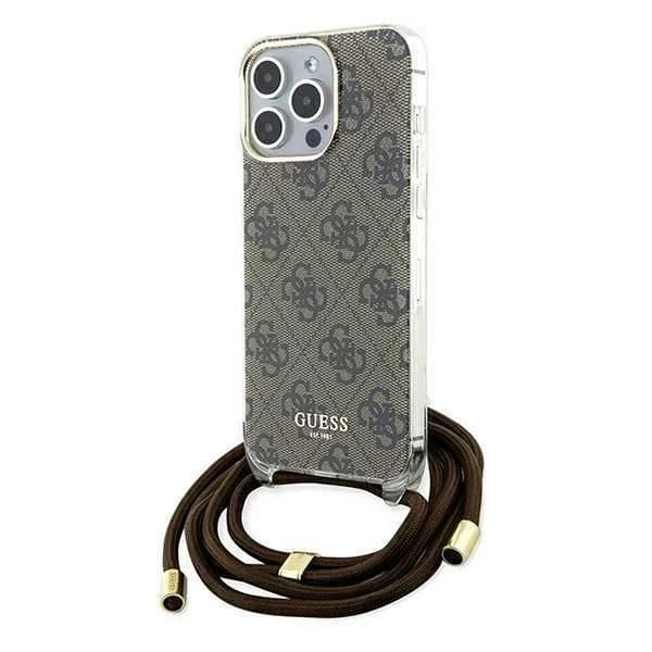 Guess Capa Crossbody para iPhone 15 Pro Brown