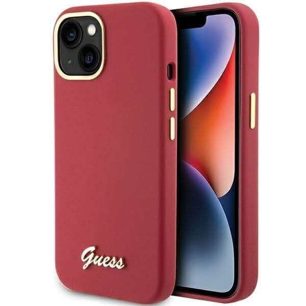 Guess Capa Silicone para iPhone 15 Red