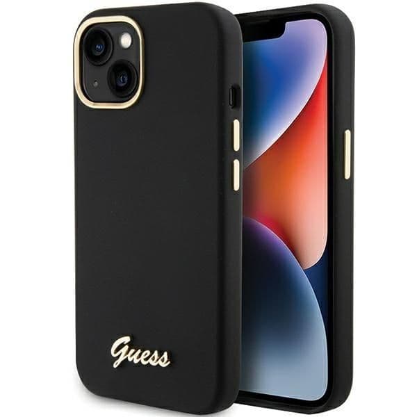 Guess Capa Silicone para iPhone 15 Black