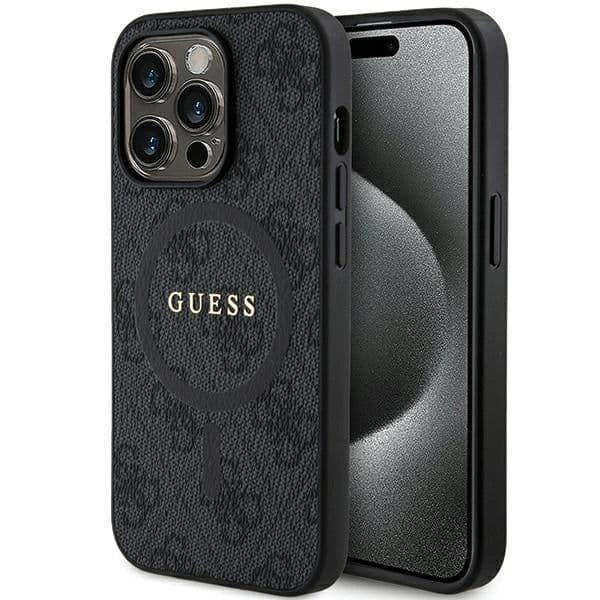 Guess Capa Hardcase para iPhone 15 Pro Preto
