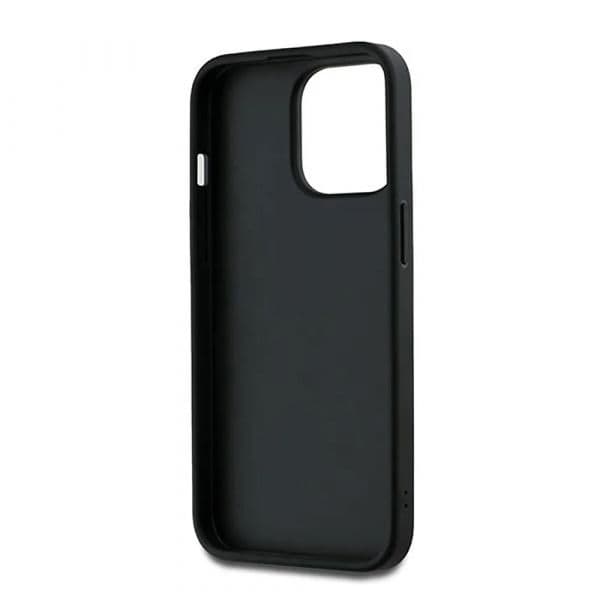 DKNY Capa Hardcase Wrist Strap Stock Logo para iPhone 14 Pro Max 6.7'' Preto