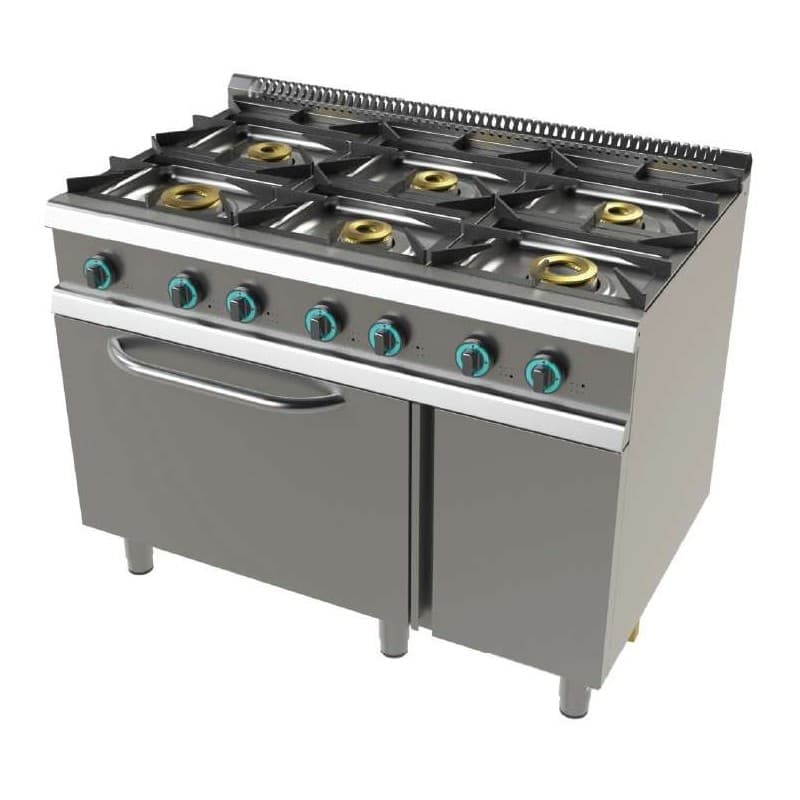 Fogão a gás Junex 4 queimadores e Forno 2X8+4,5+3X6 KW