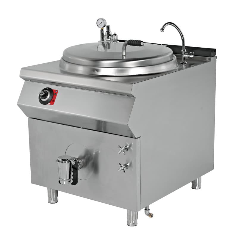 Marmita elétrica 150 litros Aquecimento Indireto 18 kW 800x900x850mm