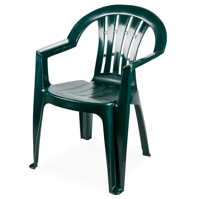 Pack 160 Cadeiras Casablanca com Braços Verde Deep