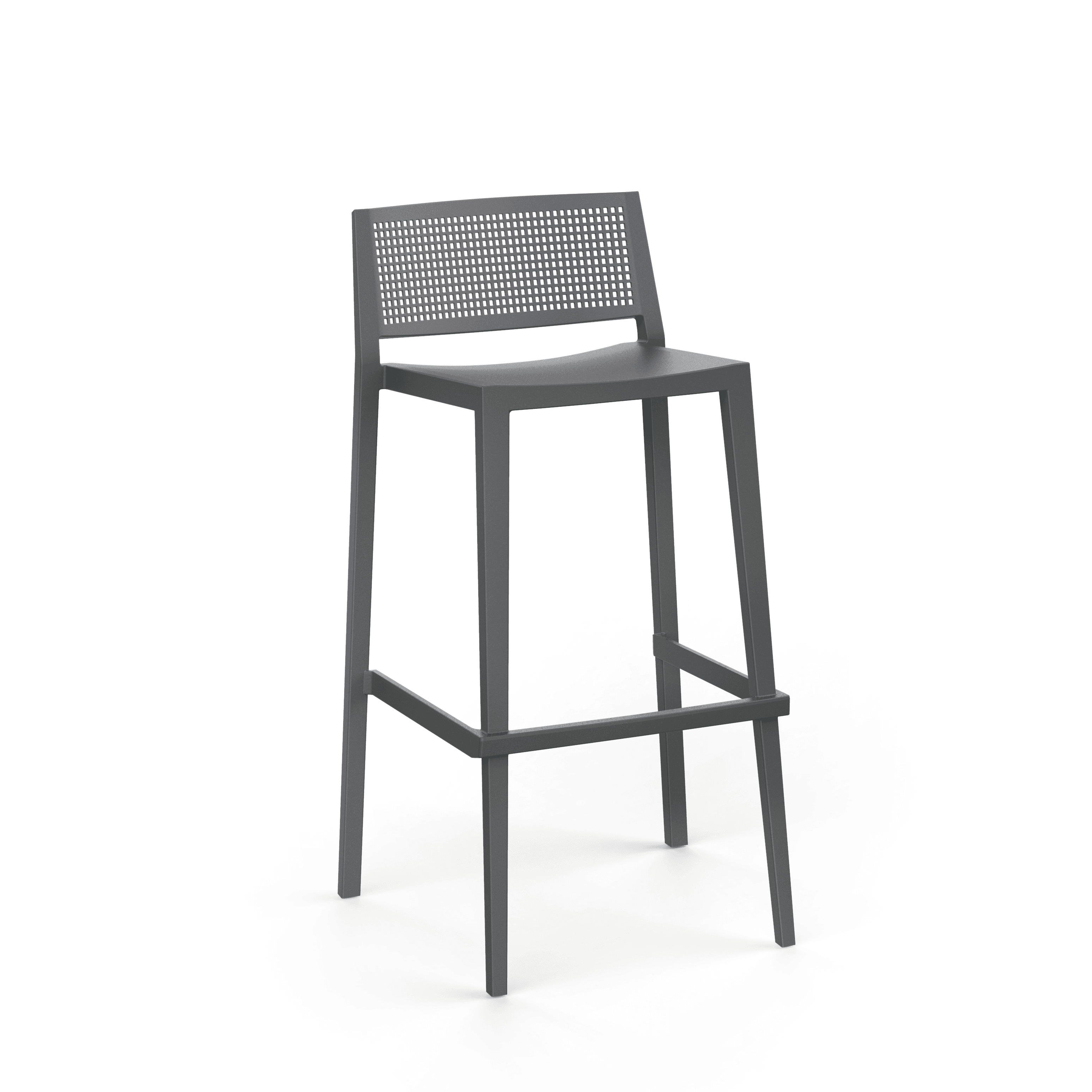 Pack 40 Bancos de Bar Baixo GRID Antracite