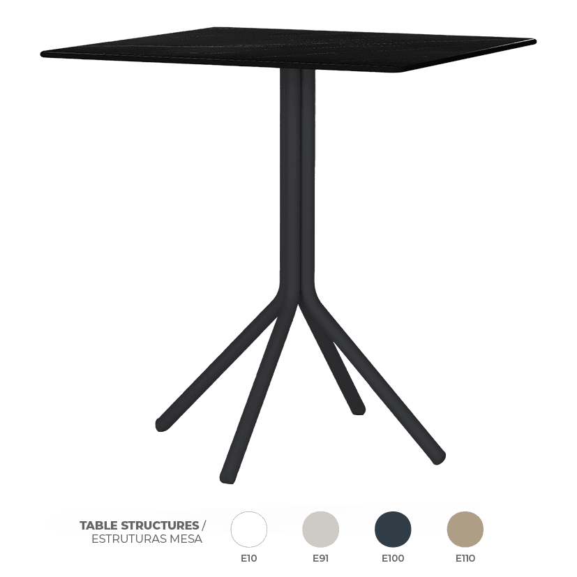 Pack 6 Mesas Daisy Dark Marble