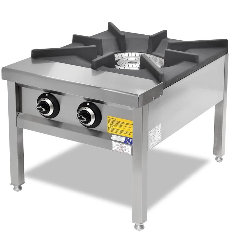 Fogão gás industrial para paella 27 kw 600x800x500mm